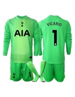 Tottenham Hotspur Guglielmo Vicario #1 Maalivahdin Kotipaita Lasten 2025-26 Pitkähihainen (+ shortsit)